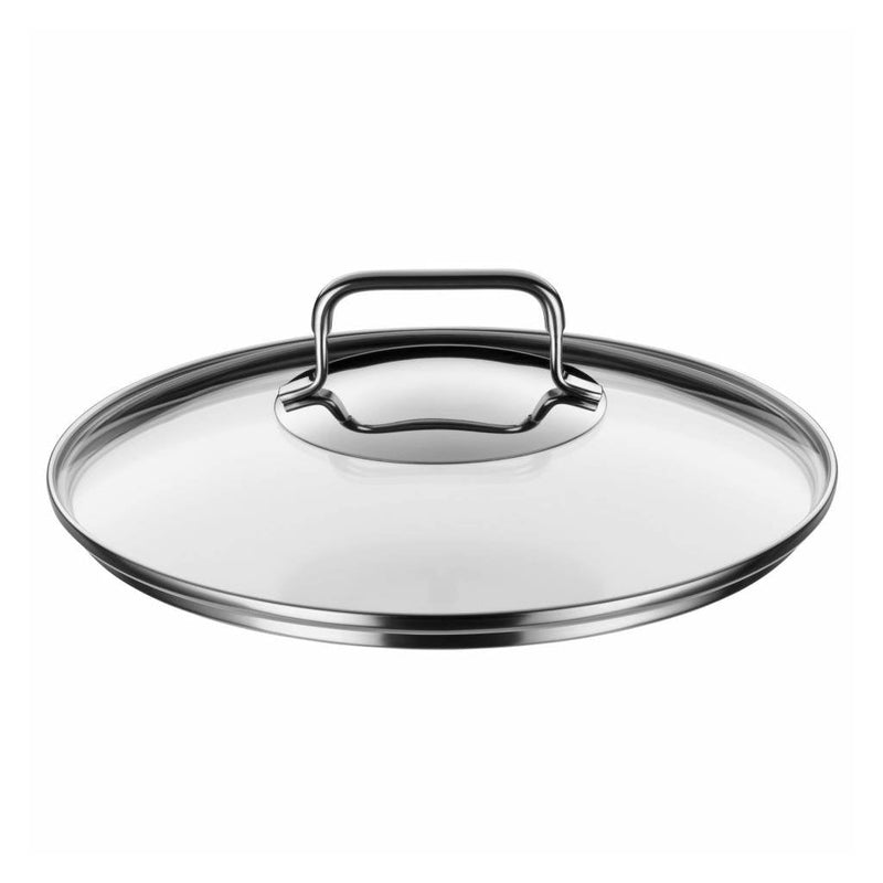 Conjunto de Panelas WMF Inox Cromargan® – 5 Peças Premium com Tampas de Vidro