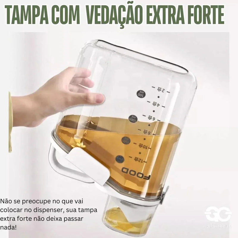 SaveFood™ Dispenser de Vidro para Alimentos