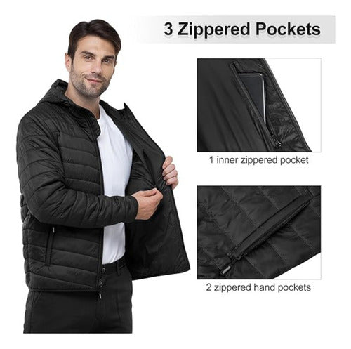 Casaco Masculino Jaqueta Puffer Bobojaco Corta Vento/Frio
