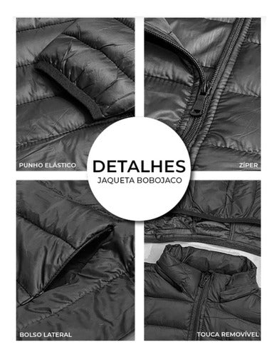 Casaco Masculino Jaqueta Puffer Bobojaco Corta Vento/Frio