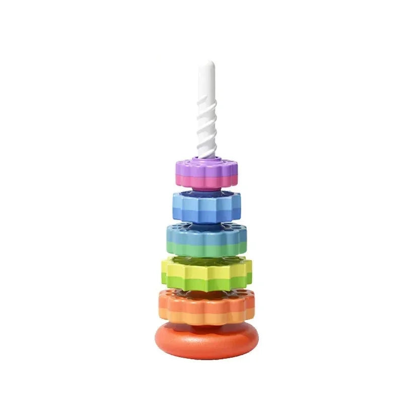 Brinquedo Infantil Anéis Empilháveis Colorido Lenogue