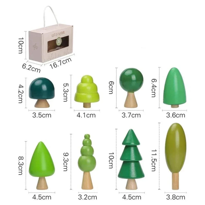 Brinquedo Infantil Floresta em Bloco Colorido Lenogue