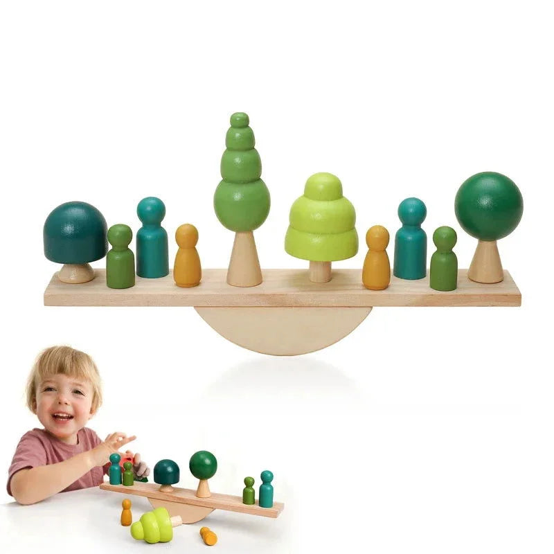 Brinquedo Infantil Floresta em Bloco Colorido Lenogue