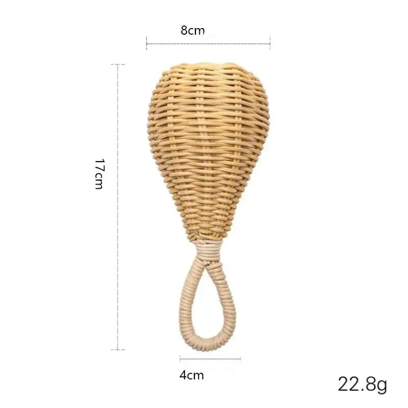 Brinquedo Infantil Sensorial Rattan Chocalho Lenogue
